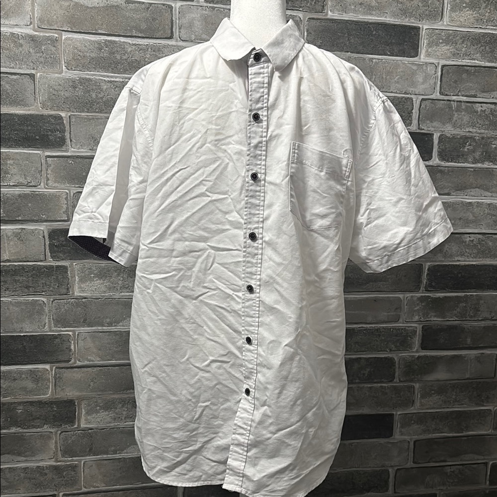 Men's Casual Short-Sleeve Button-Down Shirt - White